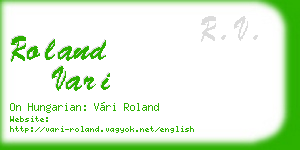 roland vari business card